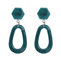 Plastic Fashion Geometric Earring  (ink-blue Colour) Nhjj5137-ink-blue-colour sku image 1