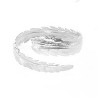 Fabrik Direkt Verkauf Europa Und Amerika  Hot Sale Schmuck Großhandel Übertriebene Metall Feder Blatt Armband Arm Ring Armband sku image 2