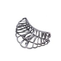 Factory Direct Sales Hot New Hairpin European And American Simple Hollow Mesh Fan-shaped Hair Accessories Large Grip Women sku image 1