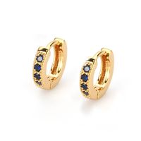 Copper Simple Geometric Earring  (alloy-plated White Zircon) Nhbp0089-alloy-plated-white-zircon sku image 8