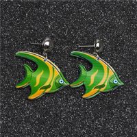 Außenhandel Europäischer Und Amerikanischer Schmuck  Ocean Serie Niedliche Süße Fisch Ohrringe Strand Fisch Ohrringe Ohrringe sku image 2