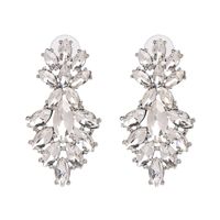 Imitated Crystal&cz Fashion Flowers Earring  (white) Nhjj5117-white sku image 1