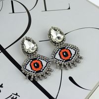 Imitated Crystal&cz Simple Geometric Earring  (red Heart Love) Nhat0301-red-heart-love sku image 6