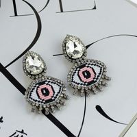 Imitated Crystal&cz Simple Geometric Earring  (red Heart Love) Nhat0301-red-heart-love sku image 7