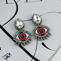 Imitated Crystal&cz Simple Geometric Earring  (red Heart Love) Nhat0301-red-heart-love sku image 8