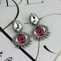 Imitated Crystal&cz Simple Geometric Earring  (red Heart Love) Nhat0301-red-heart-love sku image 1