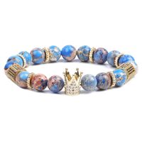 Européen Et Américain Bijoux Empereur Pierre Perles Bricolage Bracelet Micro Incrusté Zircon Couronne Bracelet Bracelet Peut Être Personnalisé sku image 5