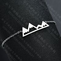 Titanium&stainless Steel Fashion Geometric Bracelet  (steel Color) Nhhf0997-steel-color sku image 1