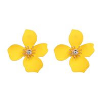 Plastic Bohemia Flowers Earring  (yellow) Nhjj5085-yellow sku image 1