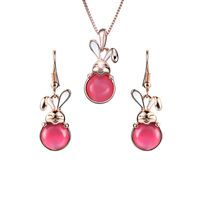 Alloy Simple  Necklace  (61172424a Pink) Nhxs1797-61172424a-pink sku image 2