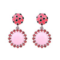 Alloy Fashion Flowers Earring  (pink-1) Nhqd5514-pink-1 sku image 1