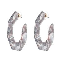 Fashion C Shape No Inlaid Earrings Ear Studs sku image 4