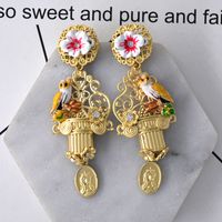 Alloy Simple Flowers Earring  (alloy) Nhnt0618-alloy sku image 1