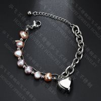 Titanium&stainless Steel Korea Geometric Bracelet  (steel Color) Nhhf0937-steel-color sku image 1