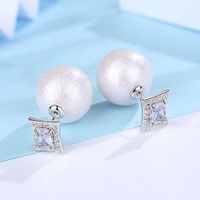 Alloy Simple Geometric Earring  (white Alloy) Nhtm0333-white-alloy-plated sku image 1