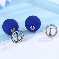 Alloy Korea Geometric Earring  (black) Nhtm0335-black sku image 2