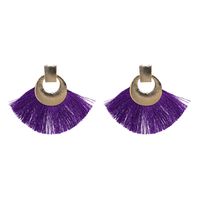 Alloy Fashion Tassel Earring  (purple) Nhjj5054-purple sku image 2