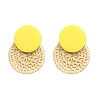 Alloy Fashion Geometric Earring  (yellow) Nhjj5050-yellow sku image 1