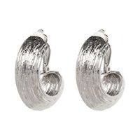 Fashion C Shape Alloy No Inlaid Earrings sku image 1