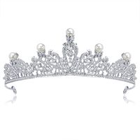 Croix-frontière Mode Nouvelle Coiffe De Mariée Best-seller En Europe Et En Amérique Du Haut De Gamme Élégant Creux Strass Bandeau Couronne sku image 1