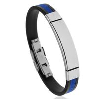 Fashion Geometric Titanium Steel No Inlaid Unisex Bracelets sku image 4