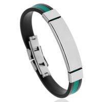 Fashion Geometric Titanium Steel No Inlaid Unisex Bracelets sku image 5