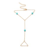 Europe Et En Amérique Croix Frontière Mode Ornement Simple Multi-couleur Série Creative Collier Polyvalent Volkswagen Perle Turquoise Long Collier sku image 1