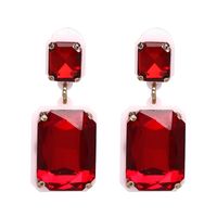 Jujia Neue Geometrische Diamant Ohrringe Weibliche Ohrringe Fabrik Direkt Verkauf Grenz Überschreiten Der E-commerce 5 Farben 51106 sku image 1