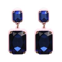 Imitated Crystal&cz Fashion Geometric Earring  (blue) Nhjj5038-blue sku image 2