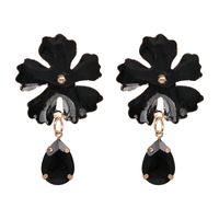 Alloy Fashion Flowers Earring  (red) Nhjj5034-red sku image 3