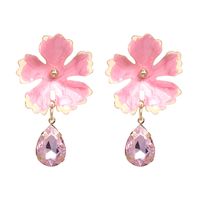 Alloy Fashion Flowers Earring  (red) Nhjj5034-red sku image 4
