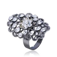Grenz Überschreitende Explosive Accessoires Kreativer Heißer Verkauf Ring Japanische Und Koreanische Mode Ring Öffnung Verstellbarer Diamant Blumen Ring sku image 8