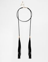 Alloy Fashion Tassel Necklace  (black) Nhbq1559-black sku image 1