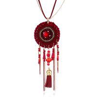Alloy Fashion Geometric Necklace  (red) Nhpk2052-red sku image 1