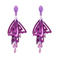 Plastic Fashion Flowers Earring  (red) Nhjj4994-red sku image 4