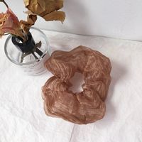 New Pearlescent Wrinkle Fabric Simple Large Intestine Ring Rubber Band Hair Scrunchies Wholesale Nihaojewelry main image 5