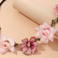 Nouveau Bandeau De Fleurs Fraîches Pour Femmes De Mode Fleur Rose De Tournesol En Gros main image 3
