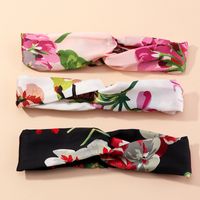 Bandeau De Cheveux Croisés En Tissu De Fleur De Géranium Sauvage De Mode Pour Les Femmes En Gros main image 1