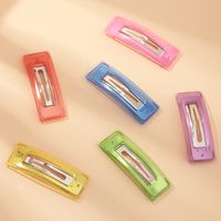 Jelly Color Transparent Bangs Clip Sweet Soft Girl Hairpin Candy Color Hairpin Hair Accessories Wholesale main image 1