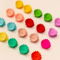 Simple Hairpin Fashion Candy Color Girl Clip Color Flower Braided Hair Clip Wholesale main image 1