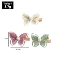 Gothic Style Retro Hand Embroidery Bow Duckbill Side Clip Wholesale main image 6