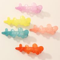 Summer New Jelly Color Butterfly Hairpin Acrylic Bangs Clip Side Clip Wholesale main image 1