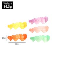 Summer New Jelly Color Butterfly Hairpin Acrylic Bangs Clip Side Clip Wholesale main image 3
