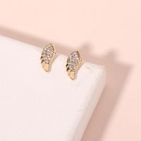 New Summer Korea Simple And Versatile Rhinestone Bohemian Wings Earrings main image 3