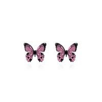 Korean Butterfly Candy Color Mixed Color Acrylic Earrings Set For Women main image 3