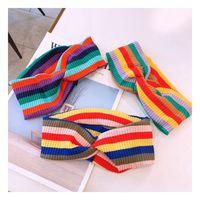 Simple  New Woolen Knitting Wild Cross-style  Hair Band main image 3