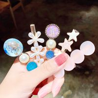 Korean Pearl Hairpin Side Clip Bangs Clip Set Broken Hair Small Clip Head Jewelry Wholesale main image 4