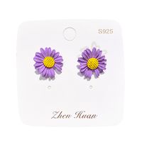 Korea's Hot Models Daisy Girl Simple Earrings Flower Earrings Wholesale Nihaojewelry main image 3
