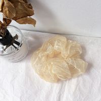 New Pearlescent Wrinkle Fabric Simple Large Intestine Ring Rubber Band Hair Scrunchies Wholesale Nihaojewelry sku image 1