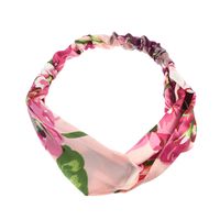 Bandeau De Cheveux Croisés En Tissu De Fleur De Géranium Sauvage De Mode Pour Les Femmes En Gros sku image 2